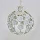 White metal floral pendant light. 1970s