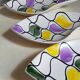 Three vintage free-form ceramic ravine dishes from the 1950s