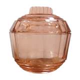 Art Deco candy in pink glass