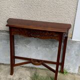 Vintage carved wooden console and aesthetics