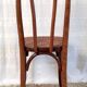 Chaise bistrot en bois courbé et cannage début XXème
