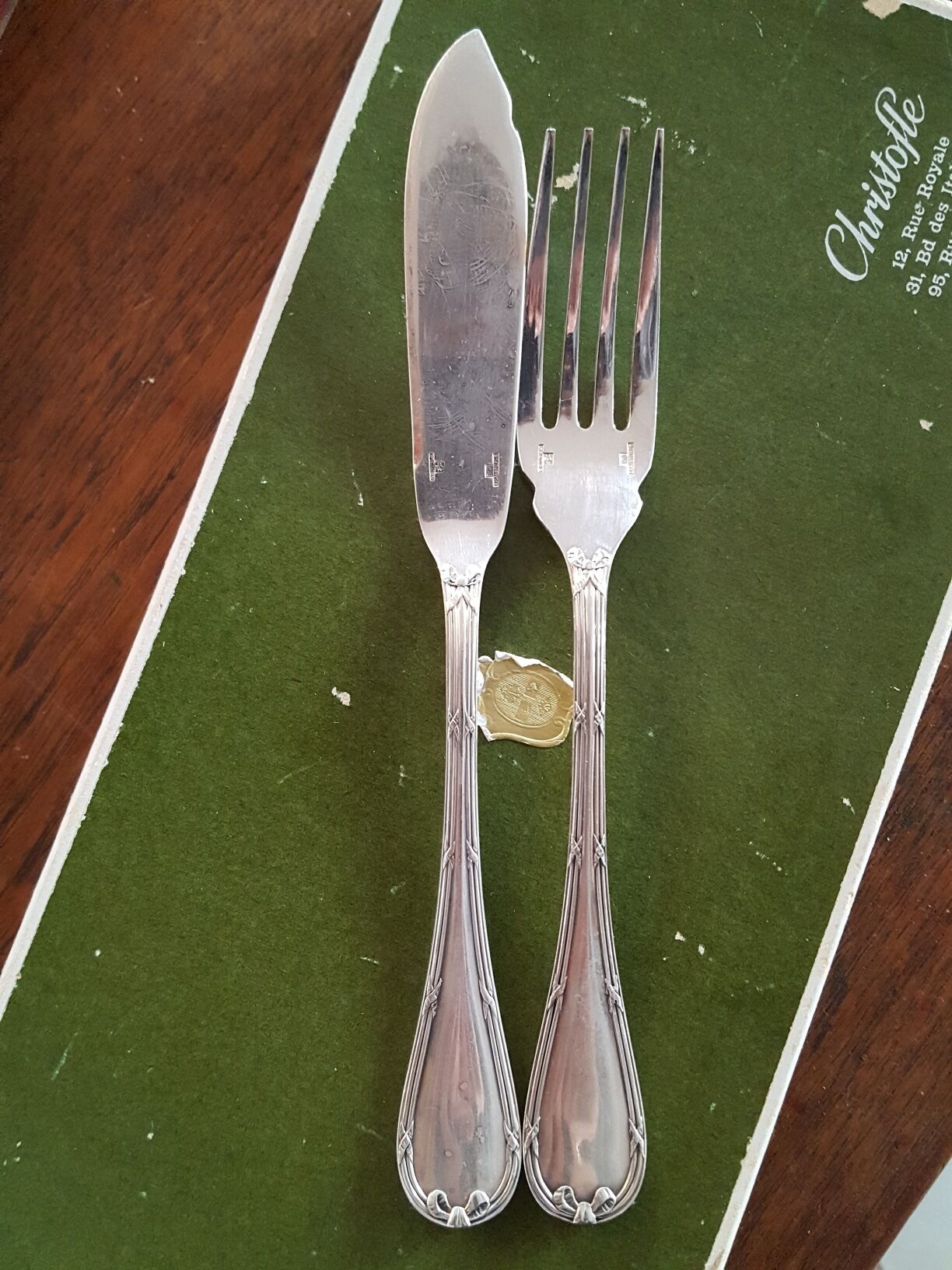 Christofle fish cutlery