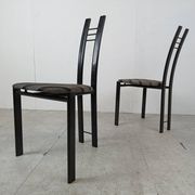 Chaises de salle à manger postmodernes, ensemble de 4 des années 1980