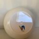 Old white ball ice bucket