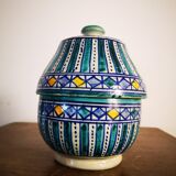 Candy pot ceramic hand painted