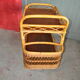 Rattan service trolley