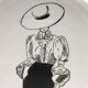 Fashion décor plate, B&C Limoges.
