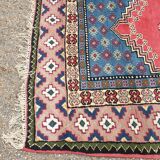 Wool cross oriental carpet :129×185