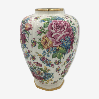 Vase décor floral Kéralux Boch
