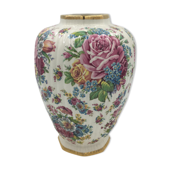 Vase décor floral Kéralux Boch