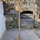 Vintage rattan parrot coat rack 1970