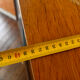 Vintage wooden display cabinet from the 60s-70s – Sliding glass doors