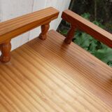 Pitch pine sideboard / shelf / bedside table