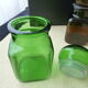 Set of 4 jars or bottles in colored glass Ariel 70s
