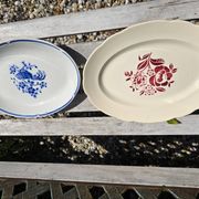 Plats anciens ronds et ovales, années 60 -70