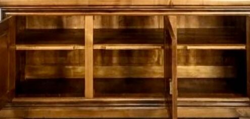 Solid wood bookshelf