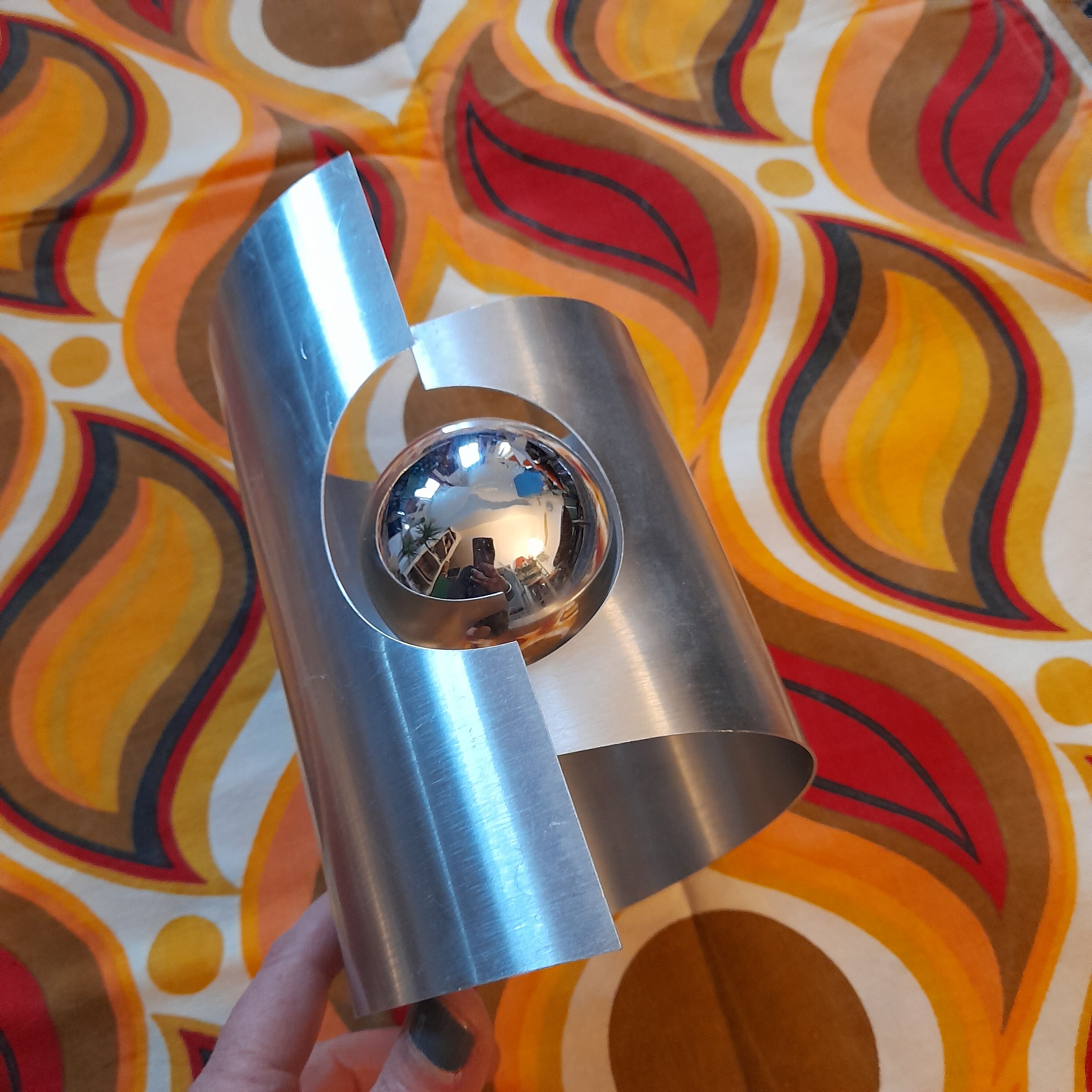 2 wall lamps space age 70s