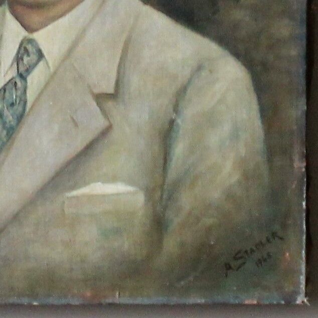Portrait signé A. Stadler de 1946