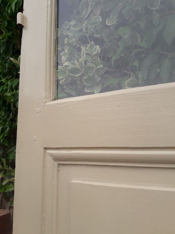 Old glazed communication door, 81x224cm