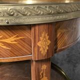 Marquetry-decorated gueridon – 20th century