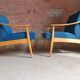 Paire de fauteuils scandinave 1970