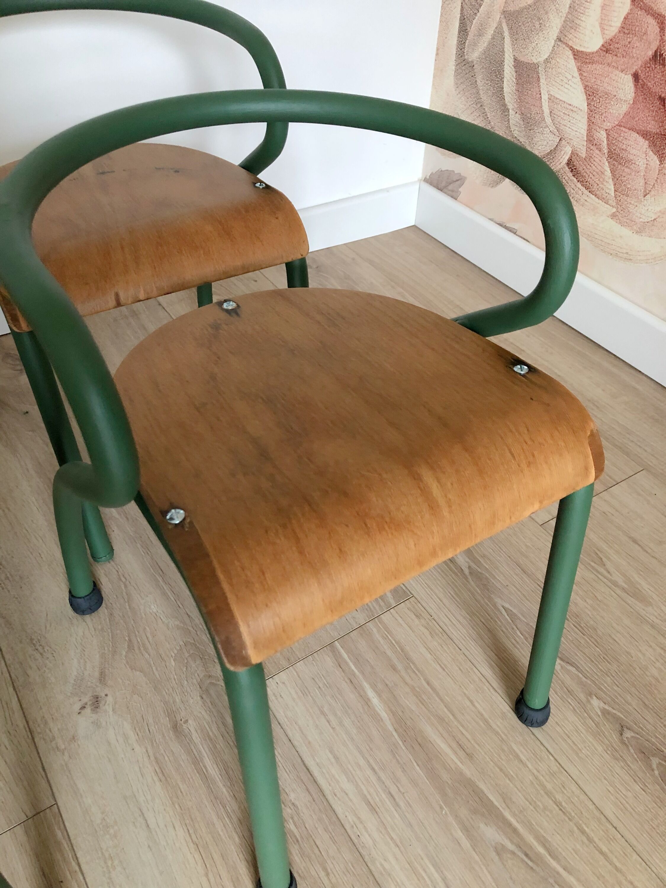 Nursery school chairs by Jacques Hitier, 50s