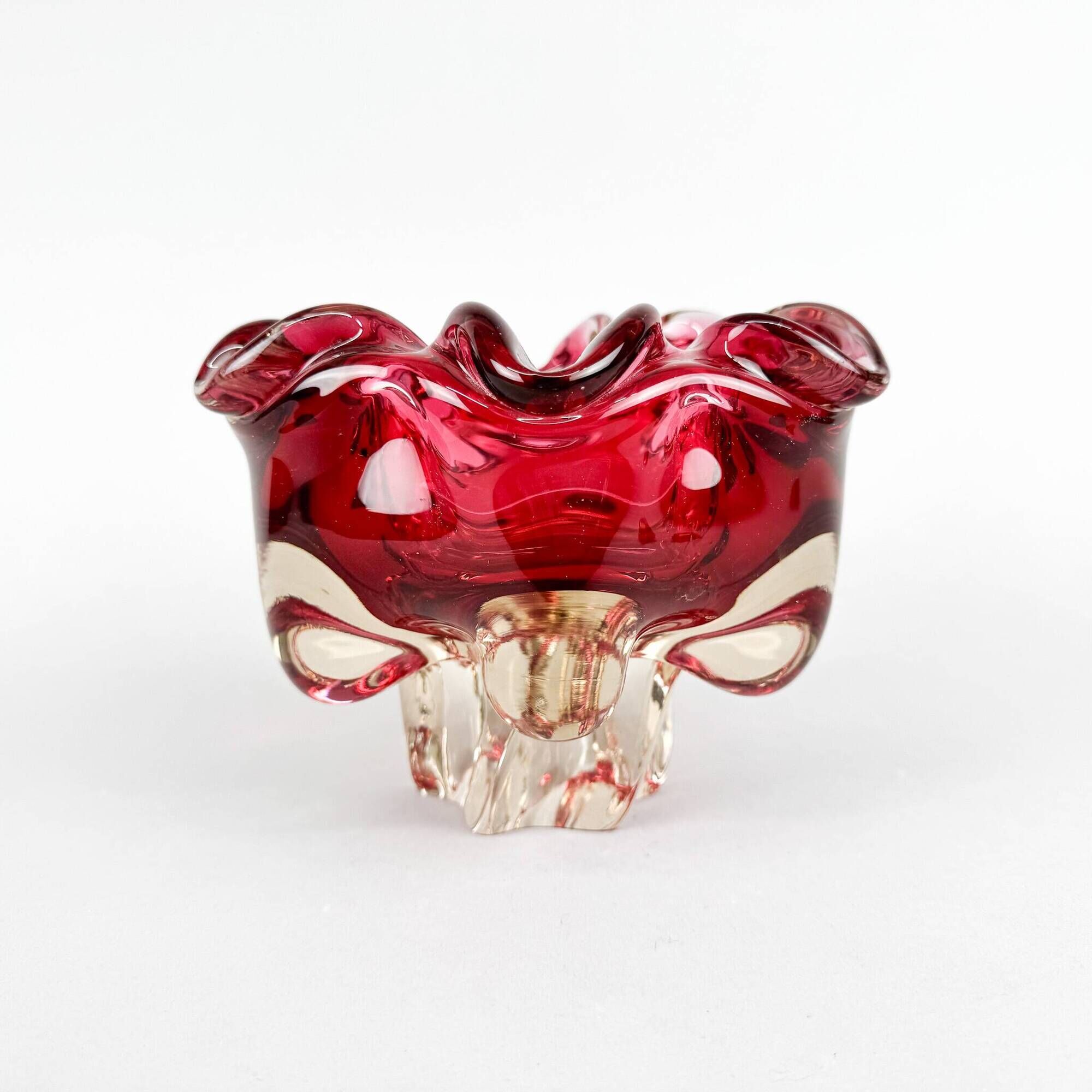Art Glass Bowl by Josef Hospodka for Chribska Glassworks, 1960's
