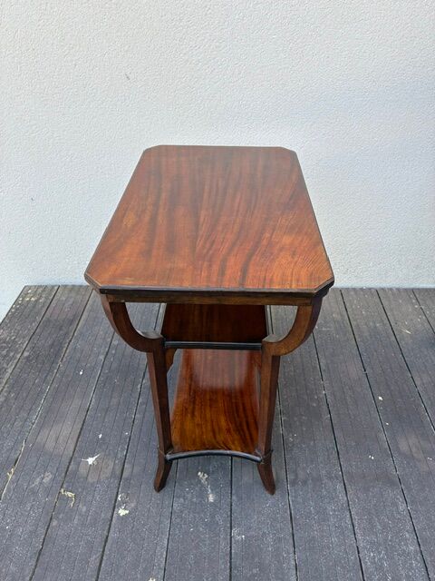 Art Nouveau side table in walnut
