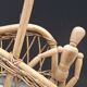 Rattan magazine rack
