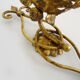 Pair of gilded metal sconces from Banci Firenze, Italy, 1960s