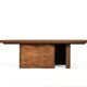 Large coffee table ONDA, cherry and walnut