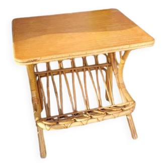 Porte revue table de nuit vintage