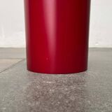 Red German umbrella stand in mid-century modern space style, 1960s.