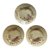 Set of 3 game serving dishes by Jules Viellard.