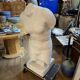 *grand plâtre d'atelier* 109cm sculpture buste torse de femme nue,lola di vito, pièce unique