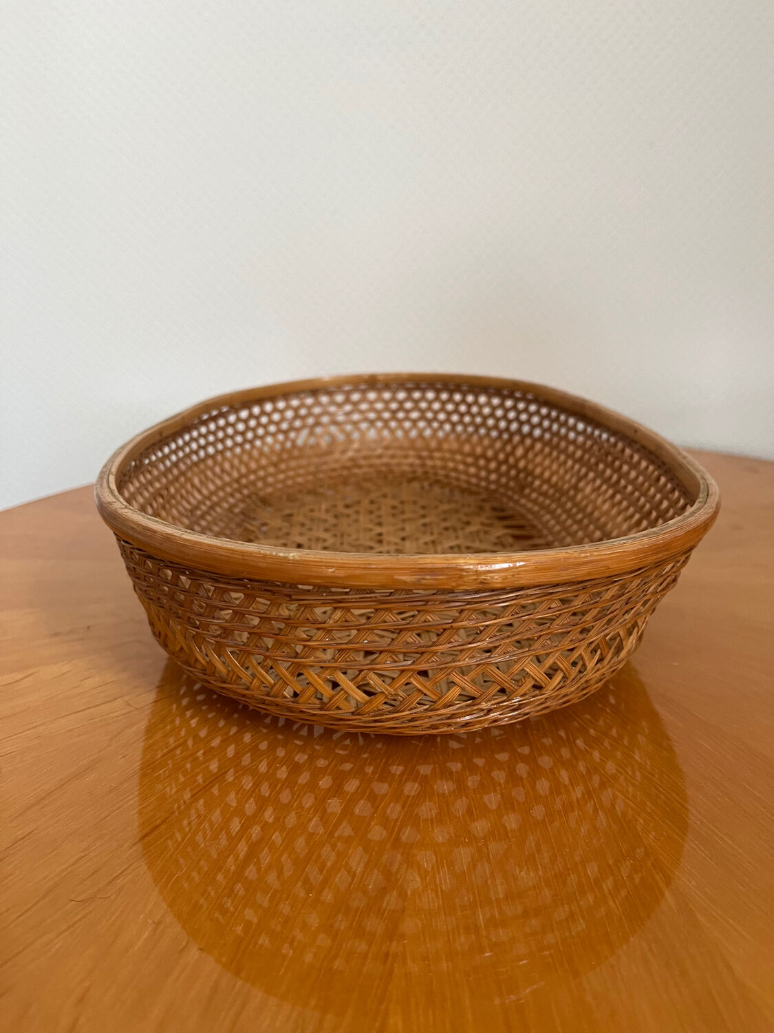 Vintage wicker basket