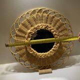 Vintage rattan mirror