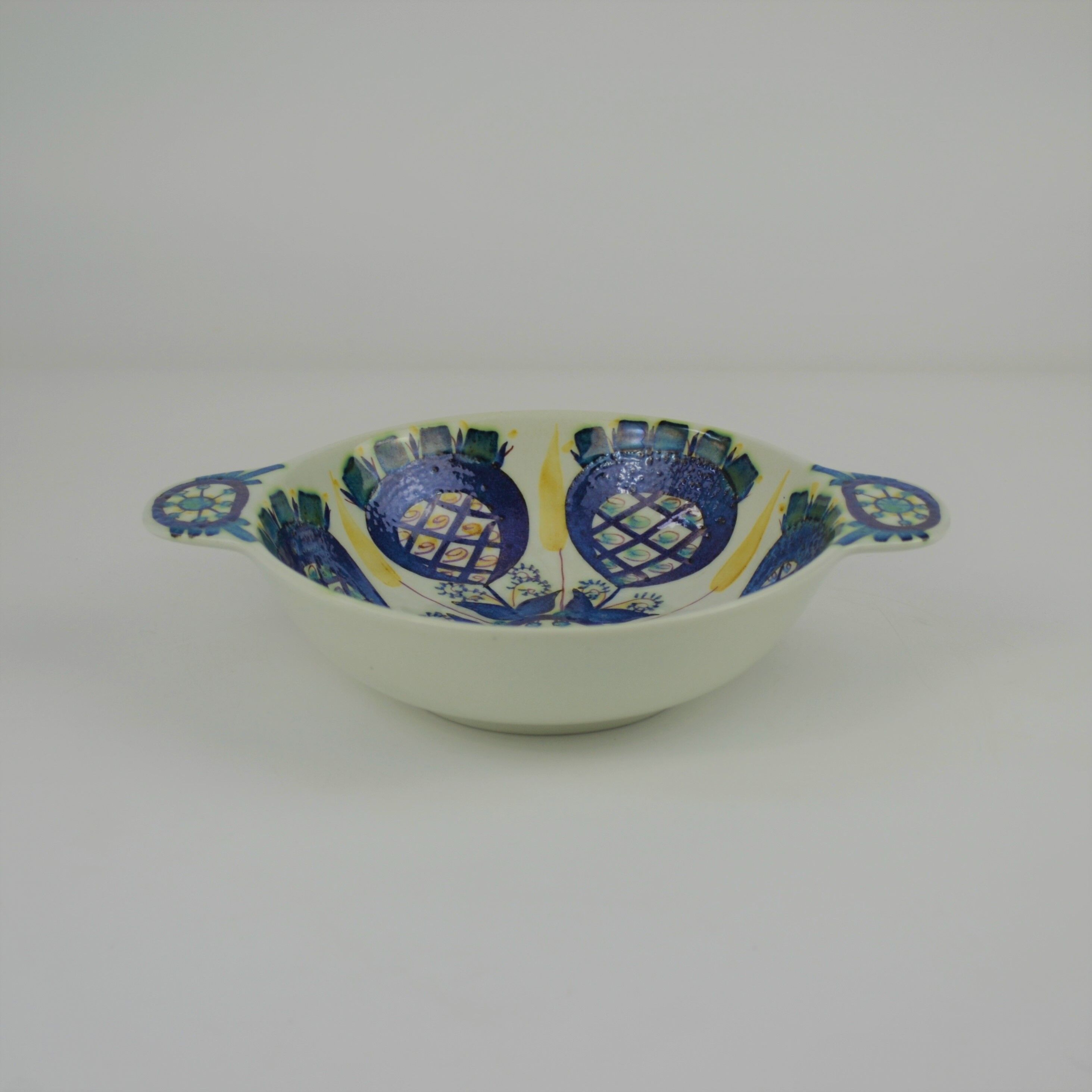 Round dish with tiled handle Tenera series by Marianne Johnson for Royal Copenhagen