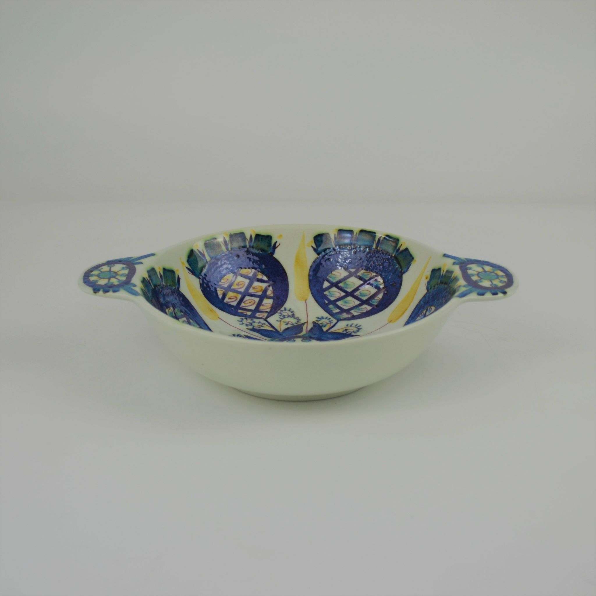 Round dish with tiled handle Tenera series by Marianne Johnson for Royal Copenhagen