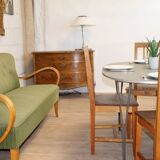 6 vintage Axel Larson chairs from mobel-shop suede