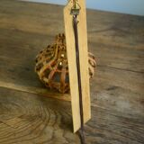 Vintage wall sconce rattan gallows
