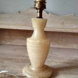 Old marbled stone lamp base