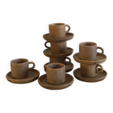 Ensemble tasses et sous tasses