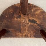 Tabouret paysan en chêne