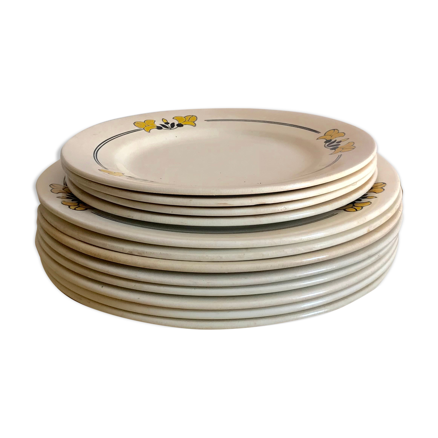 Flat plates and dessert plates Terre de Fer