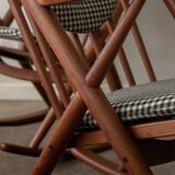 Vintage Danish Teak Rocking Chair Model 182 Frank Reenskaug Bramin, 1950s