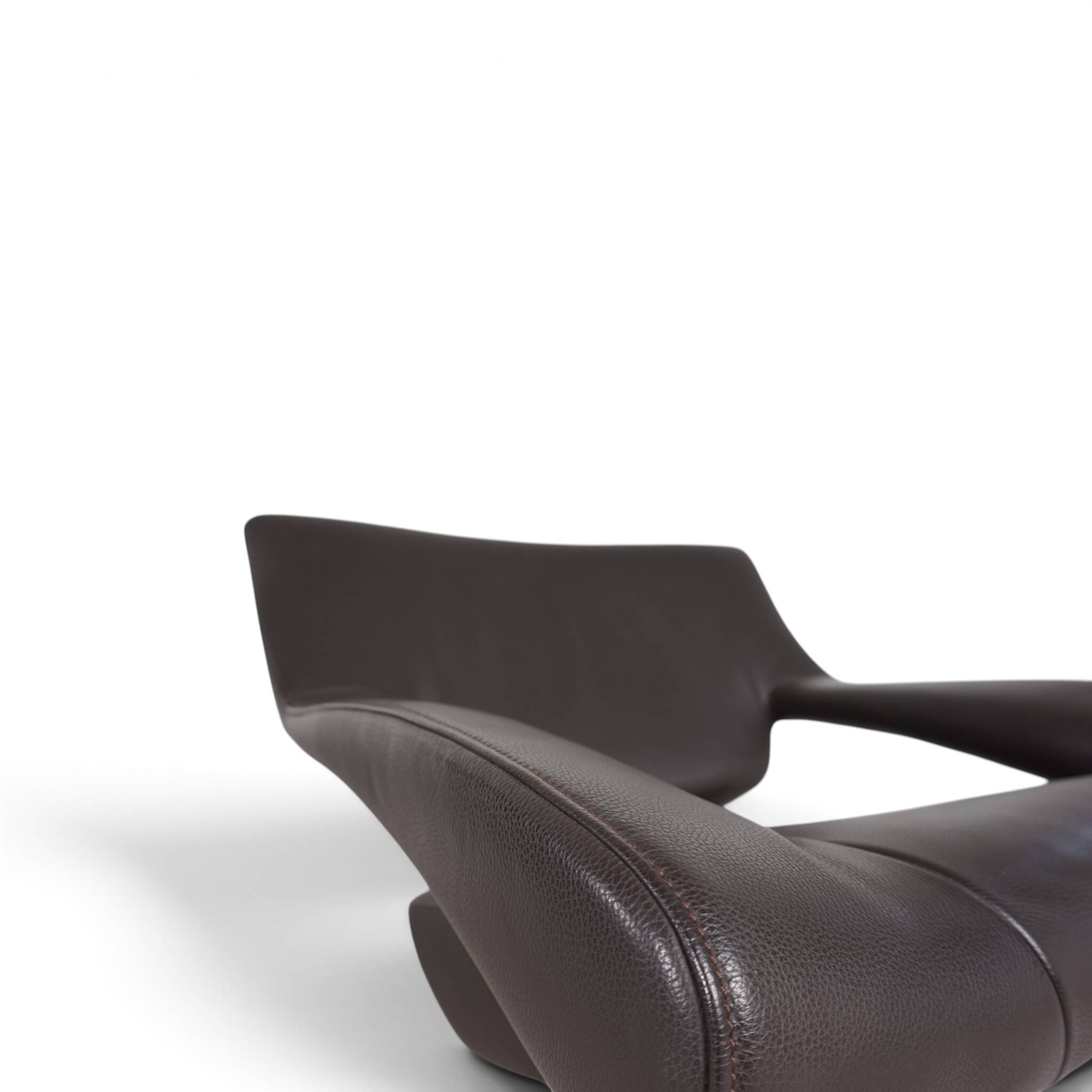 De Sede DS-255 Avantgarde Lounge Chair in Dark Brown Leather, 2000