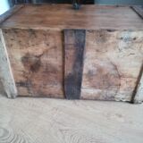 Old waxed wood chest