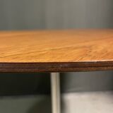 VERY RARE CANNELÉE BASE DINING TABLE BY ARNE JACOBSEN, Fritz Hansen, 1960s