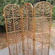 Rattan screen peacock 70s